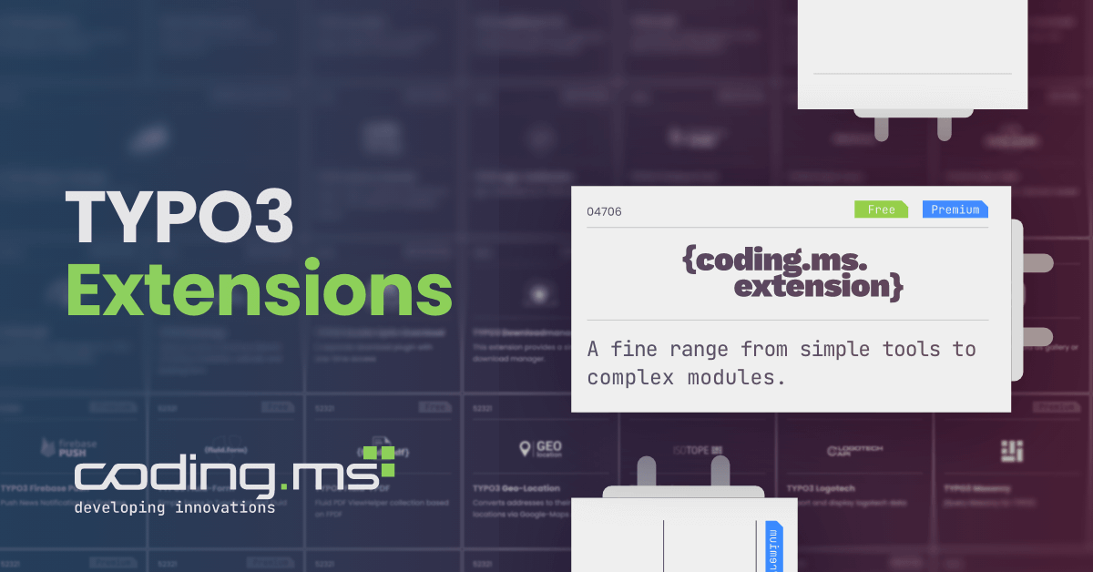 TYPO3 Extensions for your website coding.ms