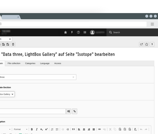 Isotope Lightbox gallery basic settings