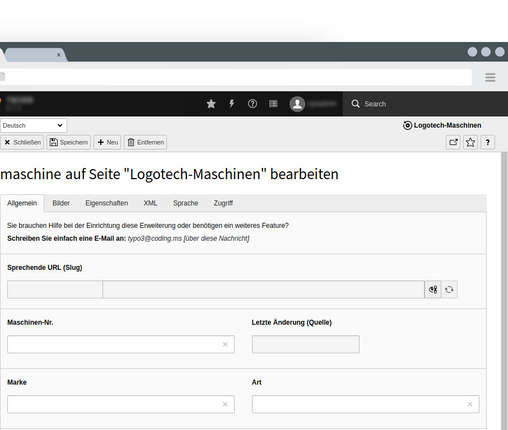 Logotech extension settings Logotech extension settings