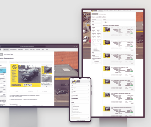 Autohaus Erdbrügger Übersicht der mobile.de Fahrzeugsuche