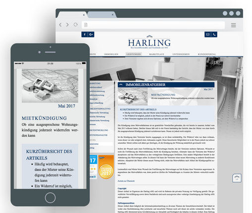 Harling Immobilien TYPO3 - AMP - Accelerated mobile pages