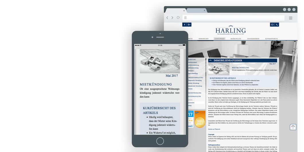 Harling Immobilien TYPO3 - AMP - Accelerated mobile pages