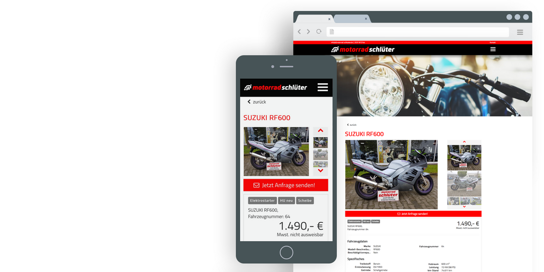 Motorrad Schlüter Detailansicht der mobile.de Fahrzeugsuche