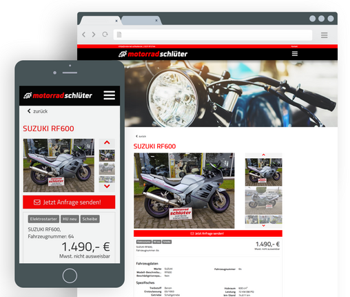 Motorrad Schlüter Detailansicht der mobile.de Fahrzeugsuche