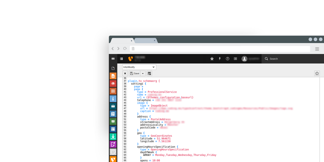 Structured page data