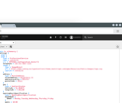 Structured page data