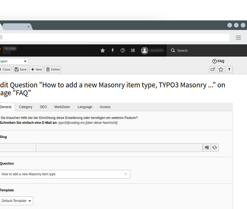 TYPO3 Questions edit
