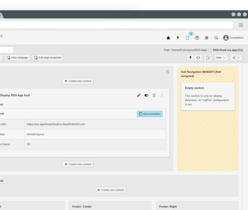 RSS-App RSS-Feed from Instagram in Backend