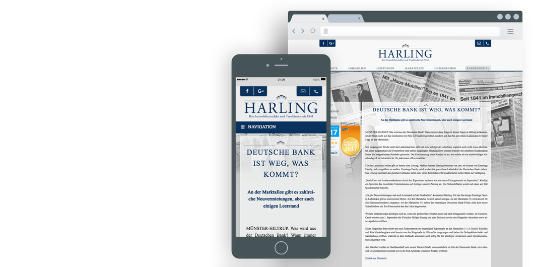 Harling Immobilien TYPO3 - AMP - Accelerated mobile pages