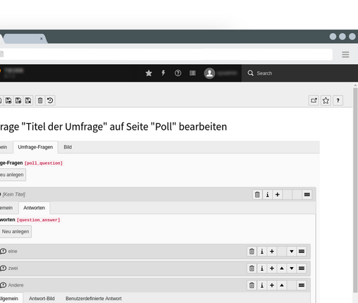 TYPO3 Poll Extension Antworten TYPO3 Poll Extension Backend Antworten