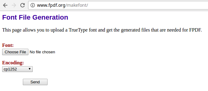 Fluid-FPDF Font-Converting Tool