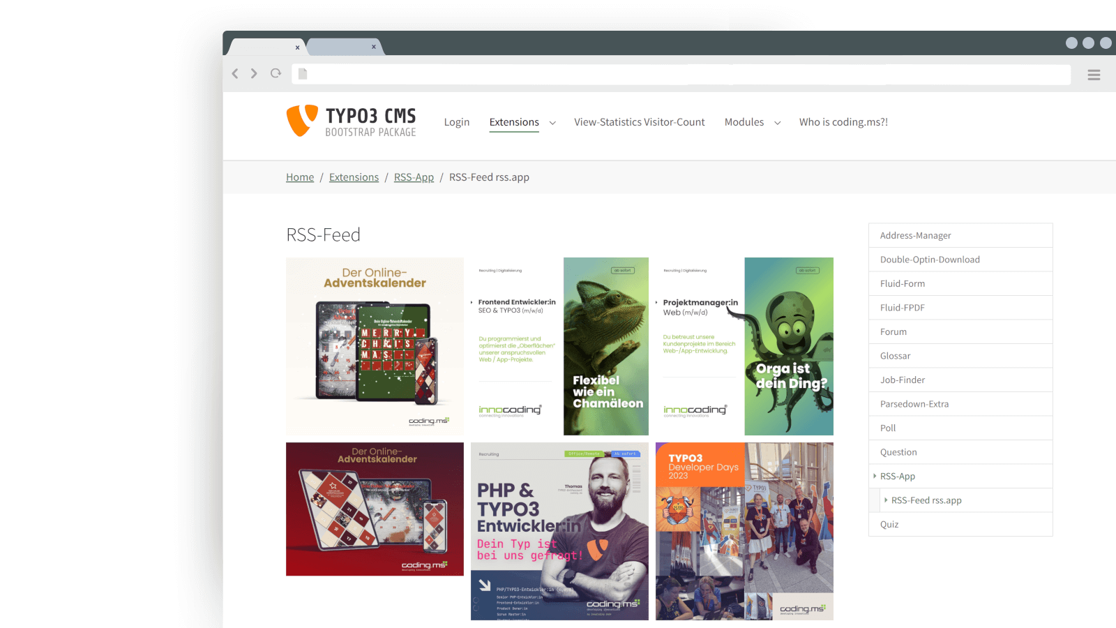 RSS-Feed from Instagram in frontend